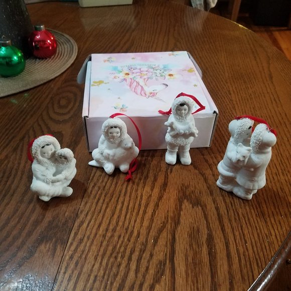 Rare Vintage Arctic Kids of Alaska Porcelain Bisque Collectable Ornaments - Picture 3 of 17